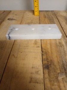 7.5"x3"x3/4" Base de Mármol Blanco Trofeo Topper Premio MÁRMOL ITALIANO FINO - Imagen 1 de 4