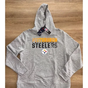 Neu mit Etikett Pittsburgh Steelers Fanatics Hoodie für Herren - Large - grau - Bild 1 von 5