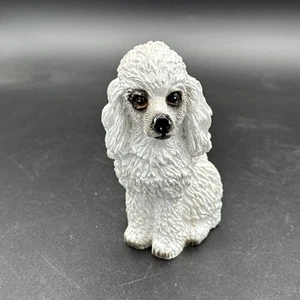 White Poodle Resin 4.25 Inch Tall 2 Inches Width - Picture 1 of 6