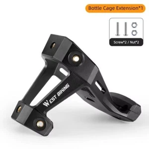 Soporte de extensión de jaula de botella de agua para bicicleta para sillín de bicicleta portabotellas doble - Imagen 1 de 12
