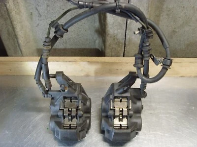 YAMAHA MT07 ABS 2015 FRONT BRAKE CALIPERS+HOSE LINES 2014-2017 - Image 1 of 4