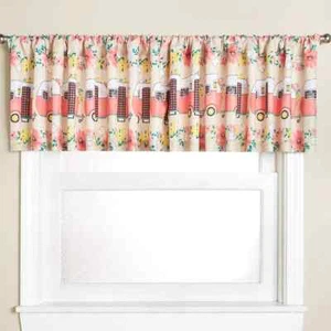 Spring Floral Camper Window Valance Colorful Flowers Camping Bus Valance - Picture 1 of 1