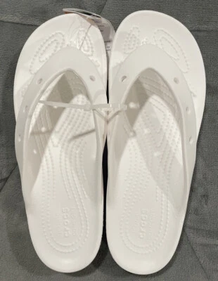 NUEVAS Sandalias Crocs Mujer Clásicas Plataforma Chanclas Talla 9 Blancas Ligeras/Cómodas Foto 1 de 3