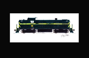 Rutland RS3 11""x17"" estampado enmarañado firmado por Andy Fletcher - Imagen 1 de 1