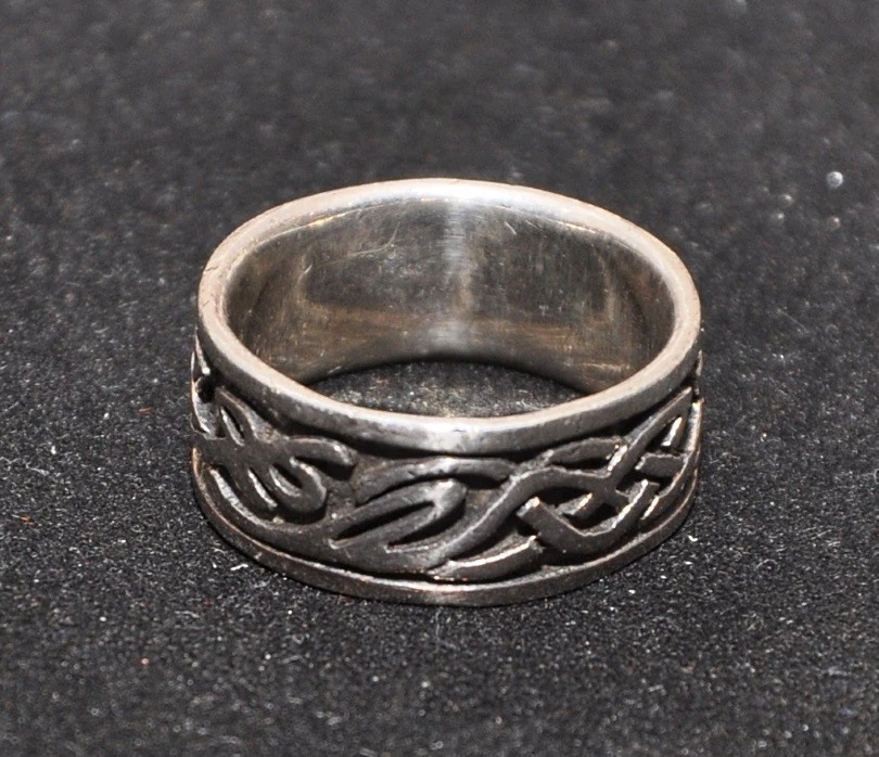 Anello donna argento 800 vintage inciso  16,5 mm - Immagine 1 di 4