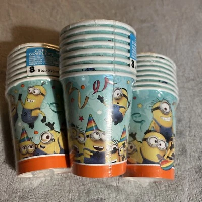 Despicable Me Minions Party Supplies-9oz paper cups 24 - Image 1 of 4