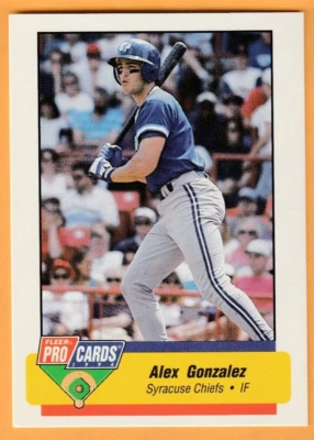 Alex Gonzalez Syracuse Chiefs 1994 Triple A All-Stars Fleer/ProCards 11U - Image 1 of 2