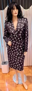 Escada Womens Size 42 Black Embroidered Sequins Skirt Jacket 2 Piece Suit Set - Picture 1 of 15