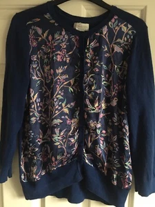 monsoon Silk blue cardigan - Picture 1 of 5