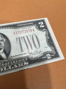 Fancy Serial Number $2 1928 G E 1727 3979 A Red Seal - Picture 1 of 5