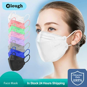 10/20/50PCS N95 KN95 KF94 Aldult's Mask Pure Color Outdoor Prevention Mask AU - Picture 1 of 24
