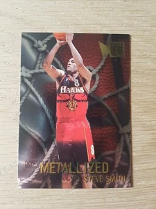 Fleer Metal 1996-97 Basketball Card #132 Steve Smith Metallized Atlanta Hawks - Picture 1 of 2