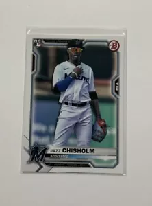2021 Bowman #71 Jazz Chisholm RC Rookie Miami Marlins Yankees - Picture 1 of 2