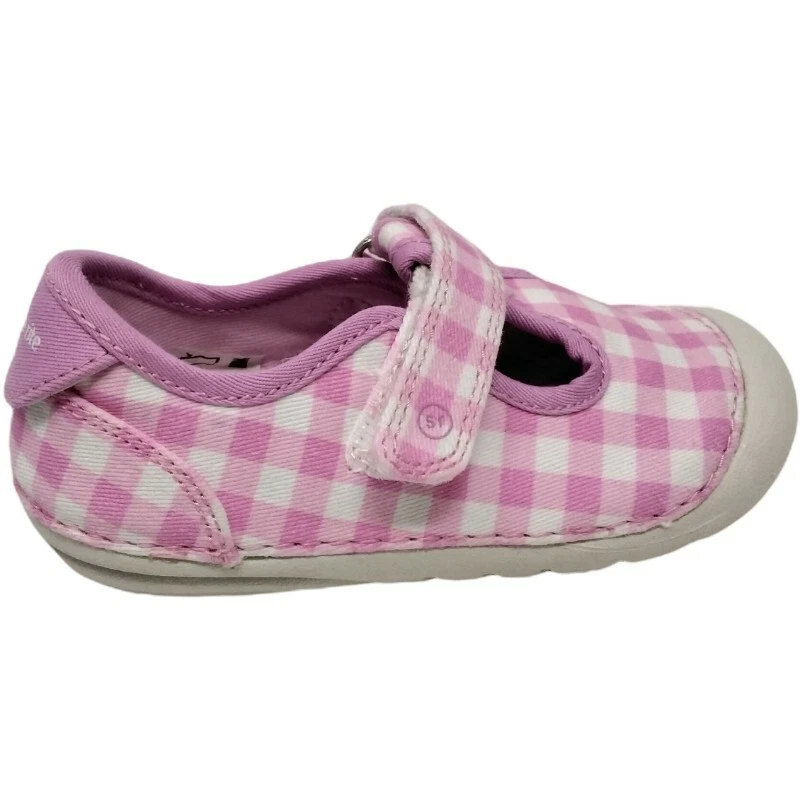 Zapato Stride Rite Hanna Niña Pequeña Varios Tallas Informal Rosa y Guinga Nuevo con Caja Foto 1 de 3