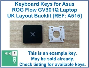 Tastatur Ersatz Tasten für ASUS ROG Flow GV301Q Laptop UK Layout Hintergrundbeleuchtung - Bild 1 von 9