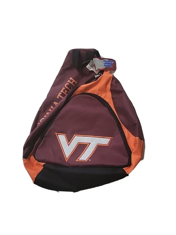 Virginia Tech Single Shoulder Backback- Fits Laptop, School Books & More Cover