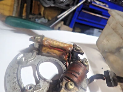 Suzuki DS 185 1979/con motor TS 185 estator/alternador/generador incompleto Foto 1 de 4