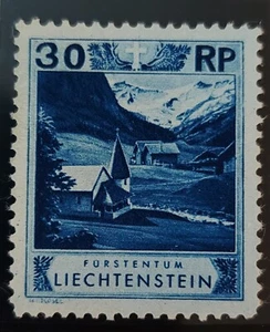 Liechtenstein 1930 Landscapes and Architecture 30 Rp Perf 111/2 SN :99b - Picture 1 of 2