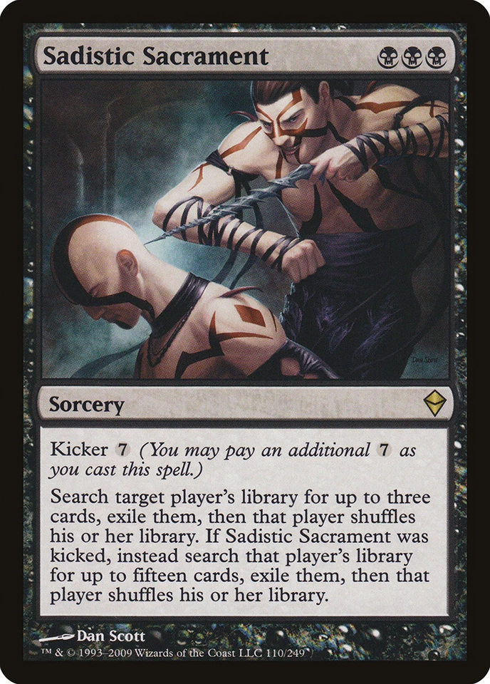 Sadistic Sacrament Zendikar PLD Black Rare MAGIC THE GATHERING CARD ABUGames - Image 1 of 1