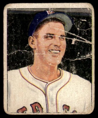1950 BOWMAN EARL JOHNSON 188 POOR BASEBALL BOSTON RED SOX - Image 1 of 2