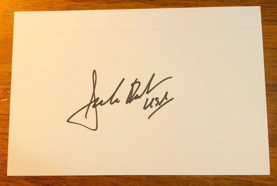 JACK ROUSH USA NASCAR Personally Signed Autograph Auto Index Card 4"X6" - Image 1 of 1