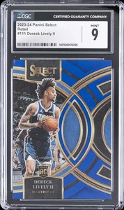 2023-24 PANINI SELECT RETAIL #111 DERECK LIVELY II CGC 9 - Picture 1 of 2