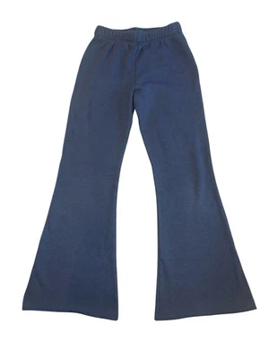 Pixie Lane Girls Navy French Terry Lined Flare Bottom Sweatpants Size 8 - Image 1 of 3