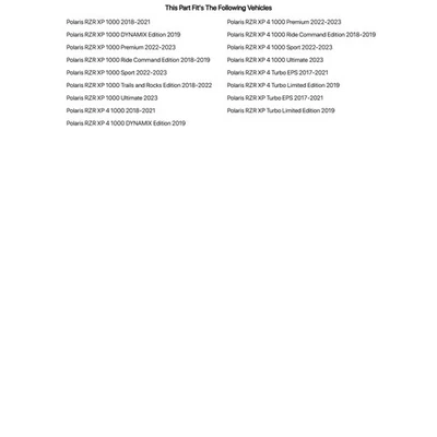 Tusk Mohawk Extreme Duty Upper Radius Rods Red For POLARIS RZR XP 4 1000 Ride - Image 1 of 4