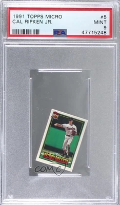 1991 Topps Micro Cal Ripken Jr #5 PSA 9 КАК НОВАЯ HOF - Изображение 1 из 2