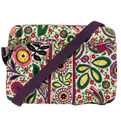 Estuche VERA BRADLEY Viva La Vera para TABLET/iPad Acolchado con Correa Bandolera Púrpura Foto 1 de 4