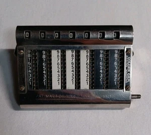 Antique Golden Gem Automatic Adding Machine Calculator 1907 - Tested Functional - Picture 1 of 6