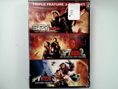 Spy Kids DVD 2001 2002 2003 Triple Feature 3-Movie Set Banderas Vega - Image 1 of 2