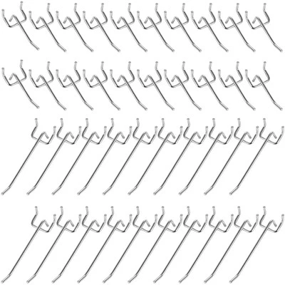 40 Pezzi Vari ganci di pannello perforato Pannello Forato Ganci in Metallo  - Immagine 1 di 4
