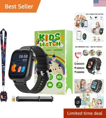 Engaging 4G Kids Smartwatch with Calling & Games – Safety Features for Ages 3-12 - Image 1 of 4