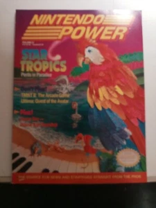 Nintendo Power Magazine Issue Volume 21 Star Tropics W/ Metal Storm Poster VG - Picture 1 of 3
