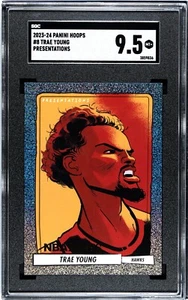 2023-24 Panini Hoops Trae Young Presentations SSP #8 SGC 9.5 - Picture 1 of 2