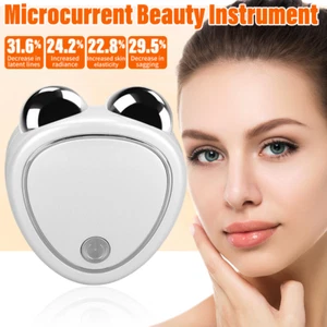 EMS Face Lifting Machine Facial Roller Massager Beauty Device Skin Tightening US - Picture 1 of 13