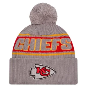 Kansas City Chiefs 2024 NFL Sideline Sport New Era Knit - ALT Grey - Picture 1 of 2