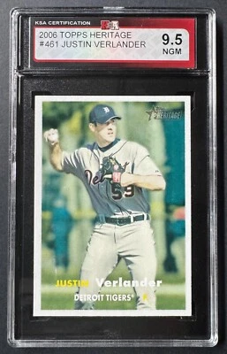 2006 Topps MLB #461 Justin Verlander Detroit Tigers Baseball Card KSA - Image 1 of 2