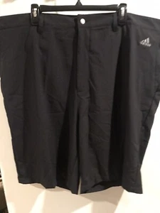 ADIDAS Climalite Performance Golf Short Moisture Wicking $70 Big & Tall Black 48 - Picture 1 of 3