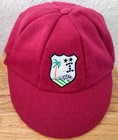 Trad. Style West Indies Retro Crest Maroon Woollen Cricket Caps, @ £17.95p Each