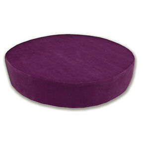 Mf51r Violet Thick Microfiber Velvet 3D Round Seat Cushion Cover Custom Size