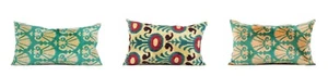 Velvet Ikat Pillow Cover SET of 3 pcs 13.98" x 25.98" FREE Fast Shipment 10645 - Picture 1 of 11
