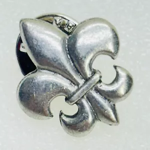 Fleur De Lis Lapel Pin by Jim Clift Designs Pewter Gray Color • EX‼ • FREE S/H‼ - Picture 1 of 3