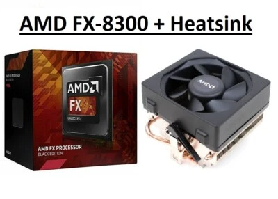 AMD FX 8300 Black Edition 8 Core Processor 3.3GHz + Heatsink, Socket AM3+ - Image 1 of 4