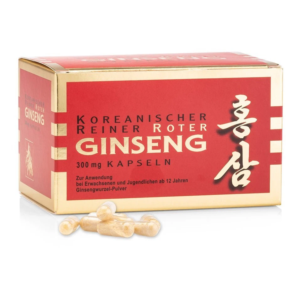 Koreanischer-Reiner-Roter-Ginseng-Kapseln 200 St | nach C. A. Meyer | 553,28€/kg - Bild 1 von 1