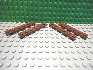 Lego 4 Marrón Rojizo 1x6 Placa Base NUEVO - Imagen 1 de 1