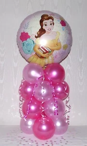 DISNEY PRINCESS - BELLE -FOIL BALLOON DISPLAY-TABLE CENTERPIECE-NO HELIUM NEEDED - Picture 1 of 2