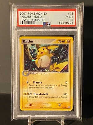 Pokemon 2007 EX Power Keepers 12/108 Holo Rare Raichu PSA 9 Mint - Image 1 of 2