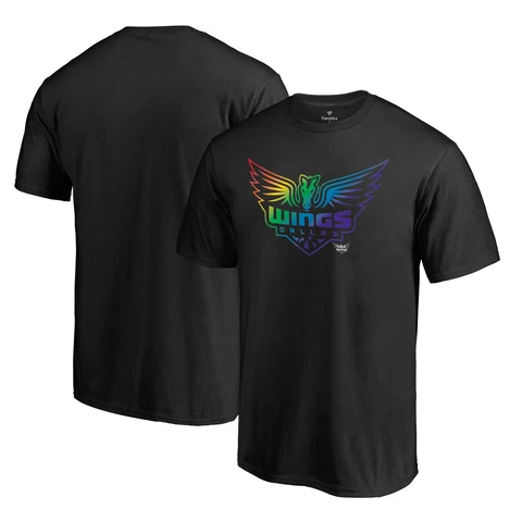 Unisex Fanatics Branded Black Dallas Wings Team Pride T-Shirt Cover